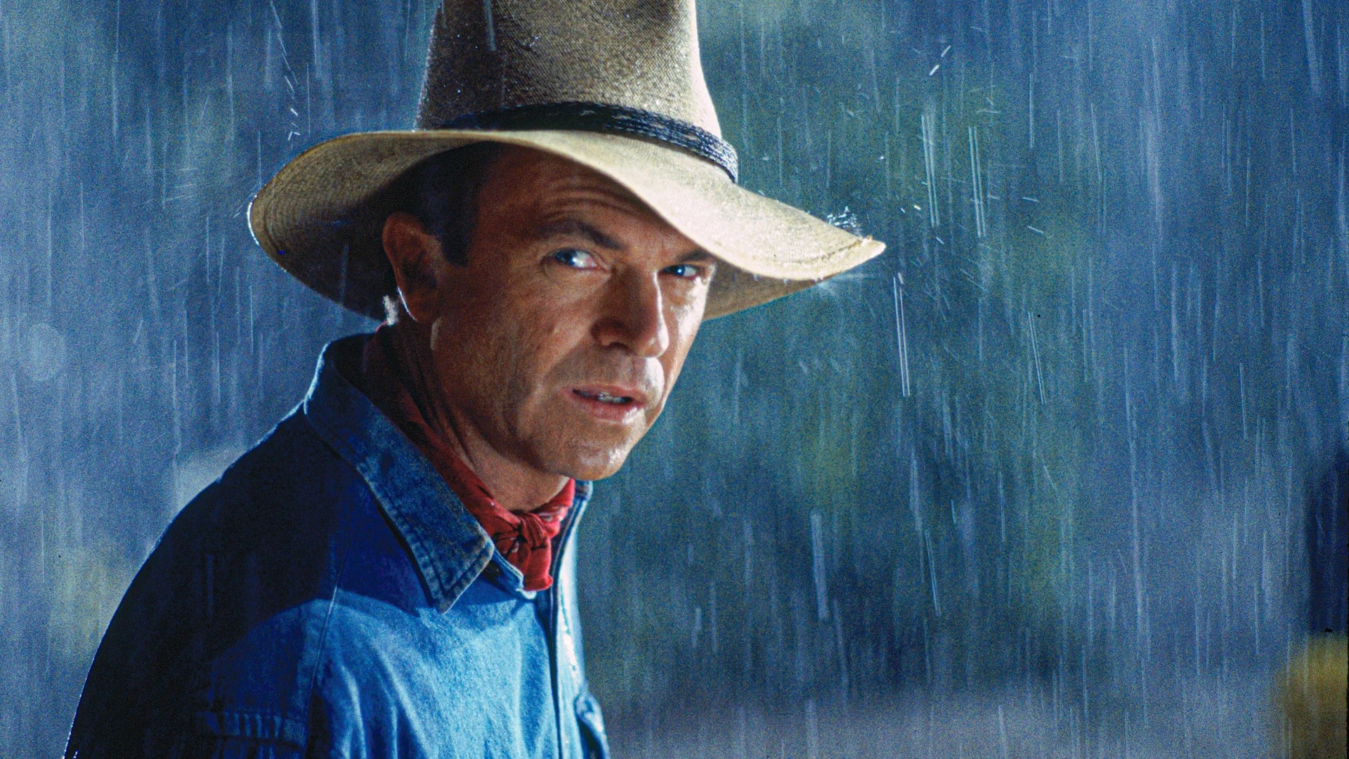 Sam Neill en Parque jurásico