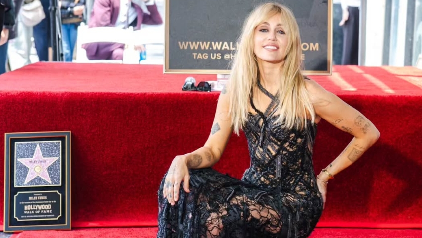 Estrella en el Paseo de la Fama de Miley Cyrus