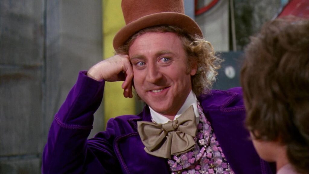 Gene Wilder en Willy Wonka y la Fábrica de Chocolate