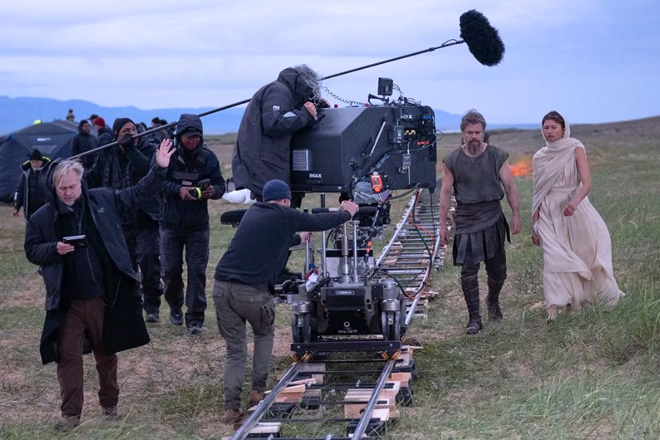 Christopher Nolan en el rodaje de 'La Odisea'. Foto: Universal Pictures