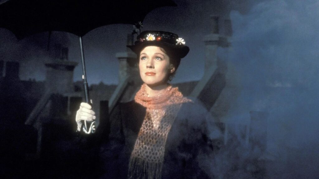 Julie Andrews en Mary Poppins