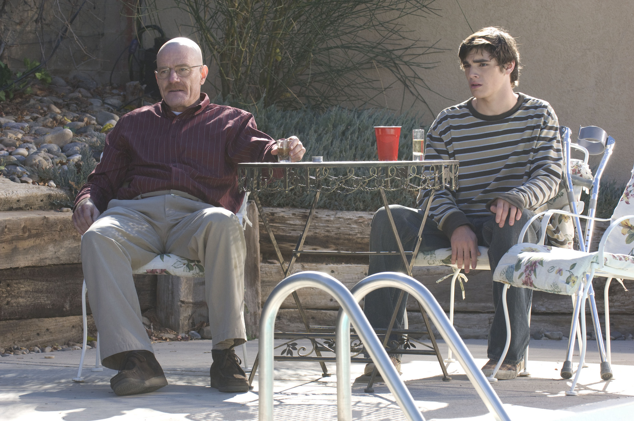 Bryan Cranston y RJ Mitte en Breaking Bad