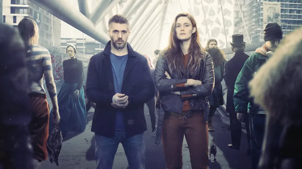 Protagonistas de Beforeigners con viajeros del pasado en Oslo